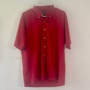 Burgundy button-up shirt